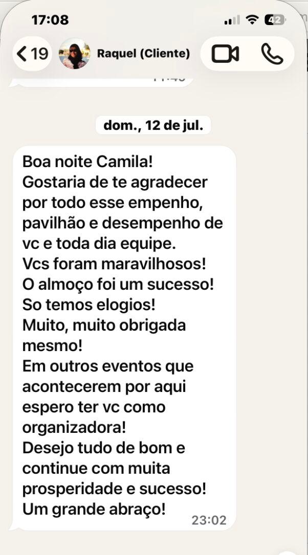 Depoimento de cliente